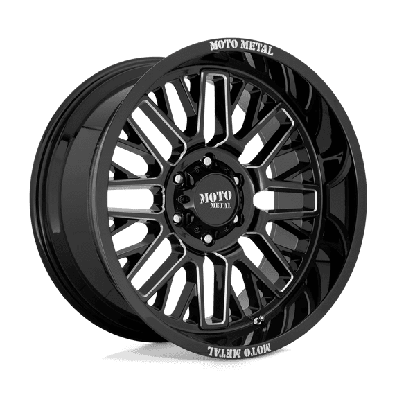 Moto Metal Mo802 20X9 5X150 18Et 106.1Cb Gloss Black Milled Wheel