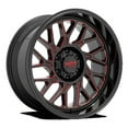 thumbnail image 1 of Moto Metal Mo805 22X10 5X127 -18Et 87.1Cb Gloss Black Milled With Red Tint Wheel, 1 of 3