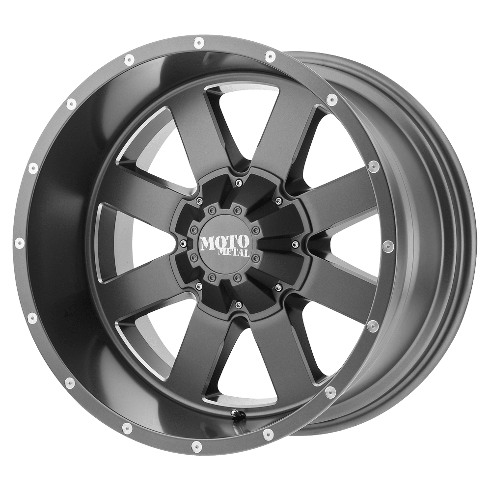 Moto Metal Mo962 22X10 8X170 -18Et 87.1Cb Satin Gray Milled