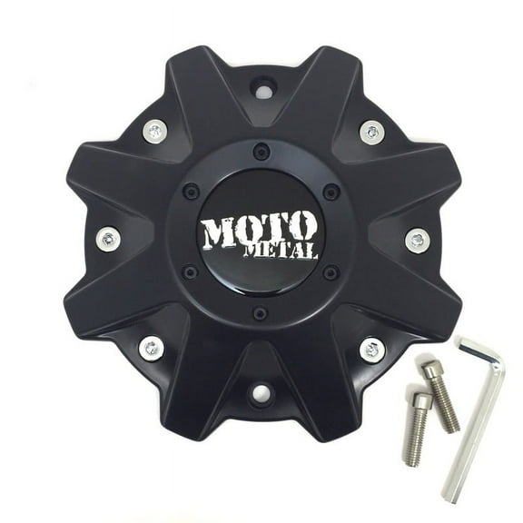 Moto Metal Satin Black Wheel Center Hub Cap 5/6/8 Lug MO201 MO970