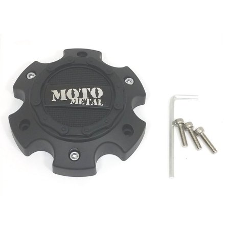 Moto Metal Satin Black Wheel Center Hub Cap 5.75" 6 Lug for MO971 Rims