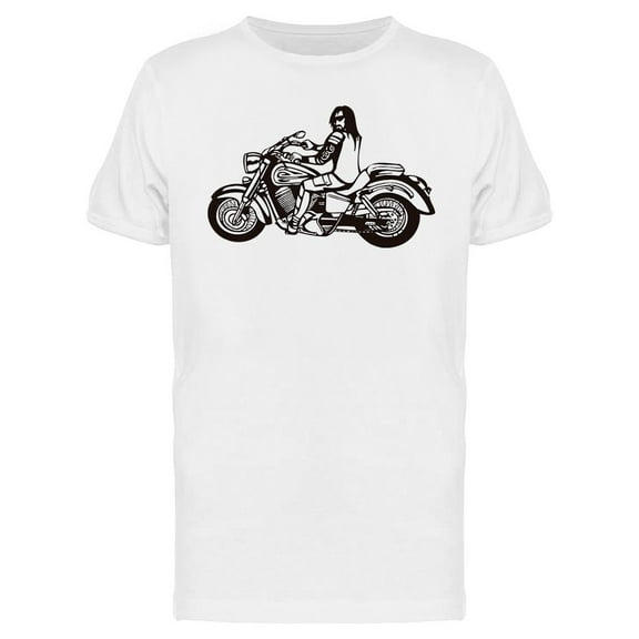 Moto Rider Design T-Shirt Men -Image by Shutterstock, Male Large