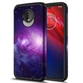 thumbnail image 1 of Moto Z4 Case, Moto Z4 Play Case Kaesar Slim Hybrid Dual Layer Shockproof Hard Cover Graphic Fashion Cute Colorful Silicone Skin Cover Armor Case for Moto Z4 Play (Galaxy Cloud), 1 of 4