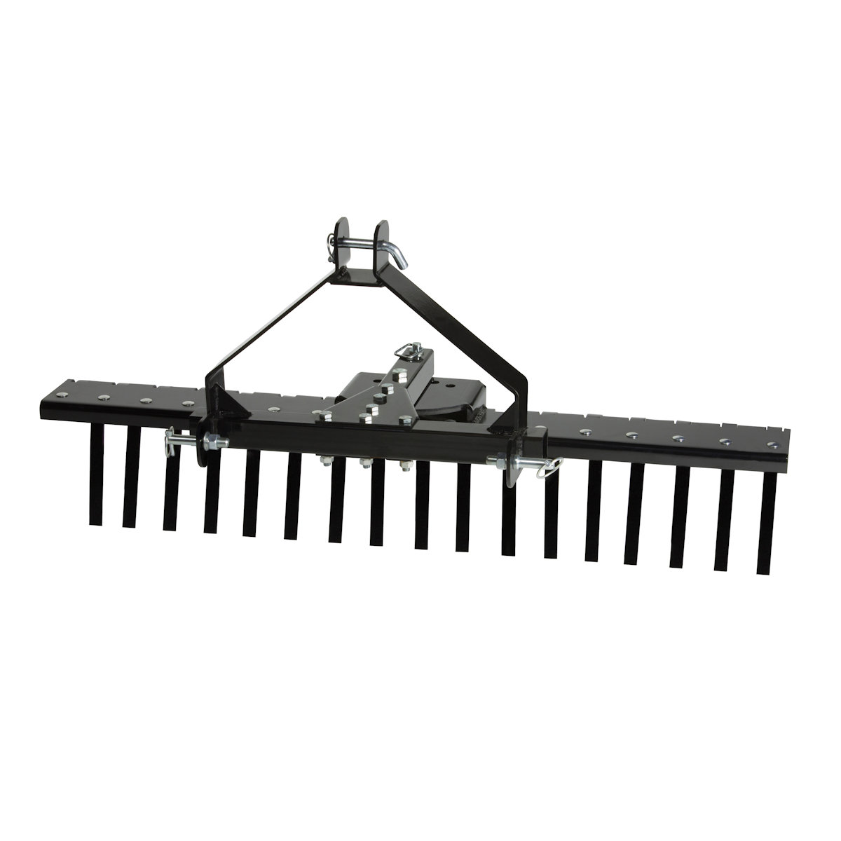 Titan Attachments 5 FT Landscape Rake for Compact Tractors, Category 1