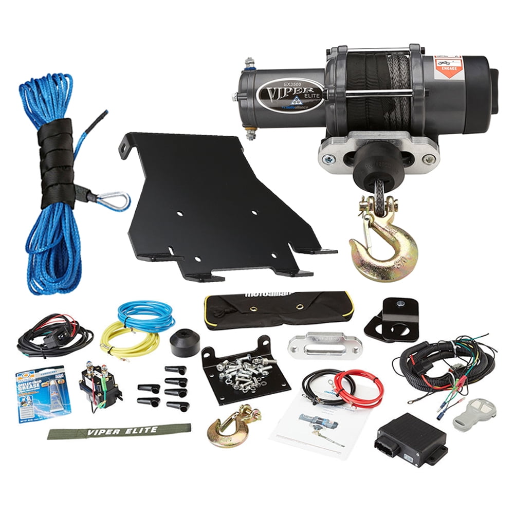 MotoAlliance FK1004803 3500lb Viper Elite Winch & Mount Blue Rope 2007