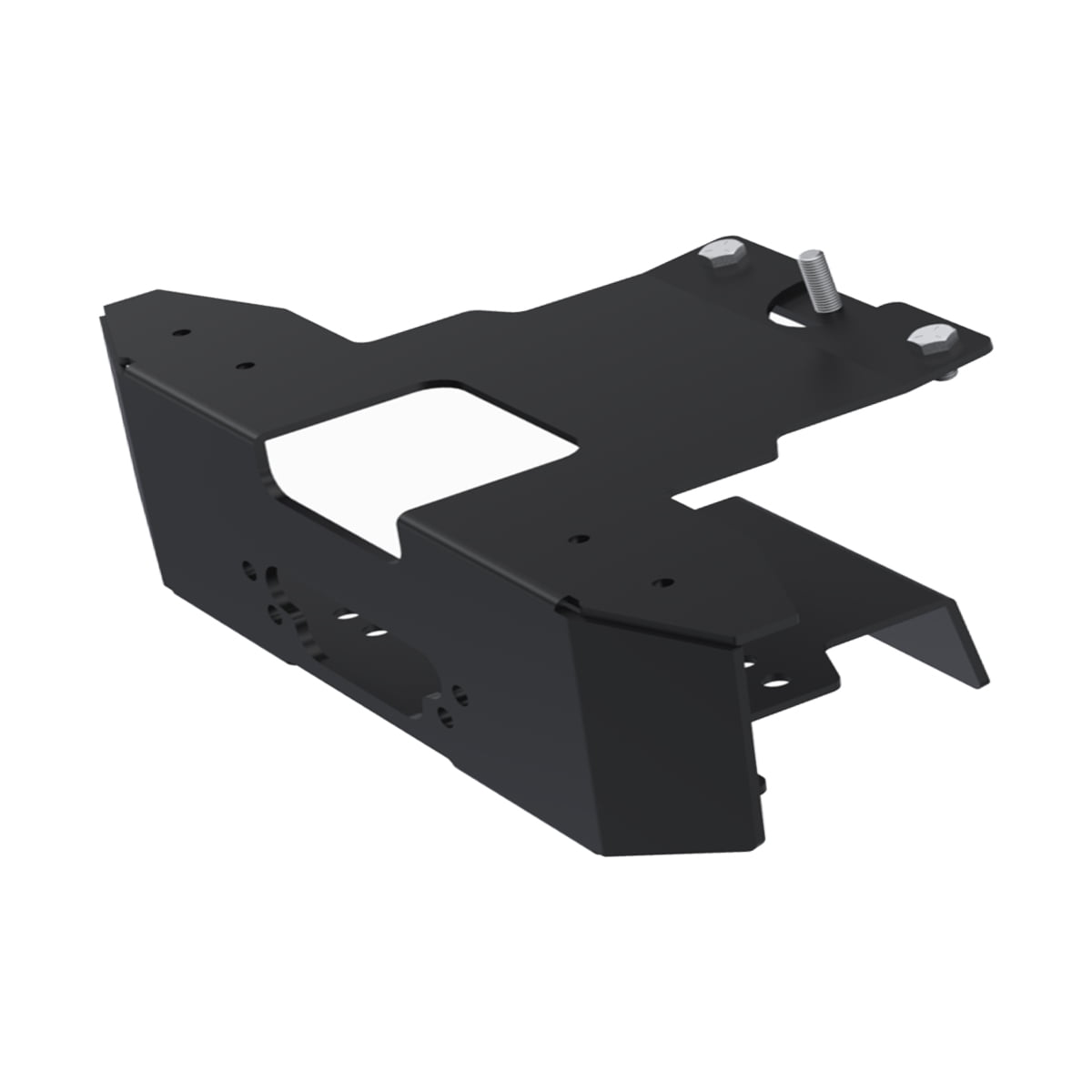MotoAlliance VIPER UTV Winch Mount Plate Kit - 2018-2021 Polaris RZR Turbo S