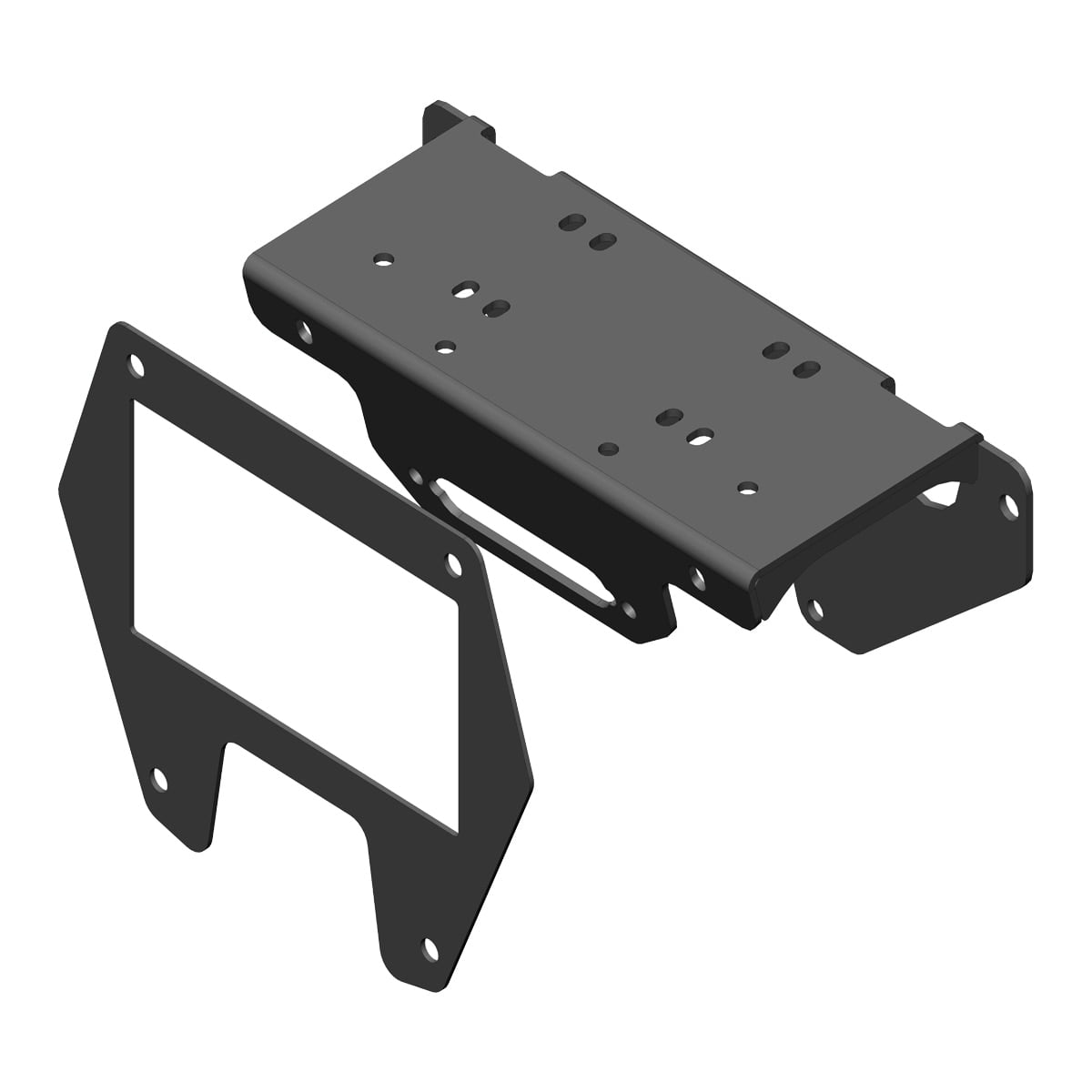 MotoAlliance VIPER UTV Winch Mount Plate Kit - 2020-2023 Polaris RZR Pro XP