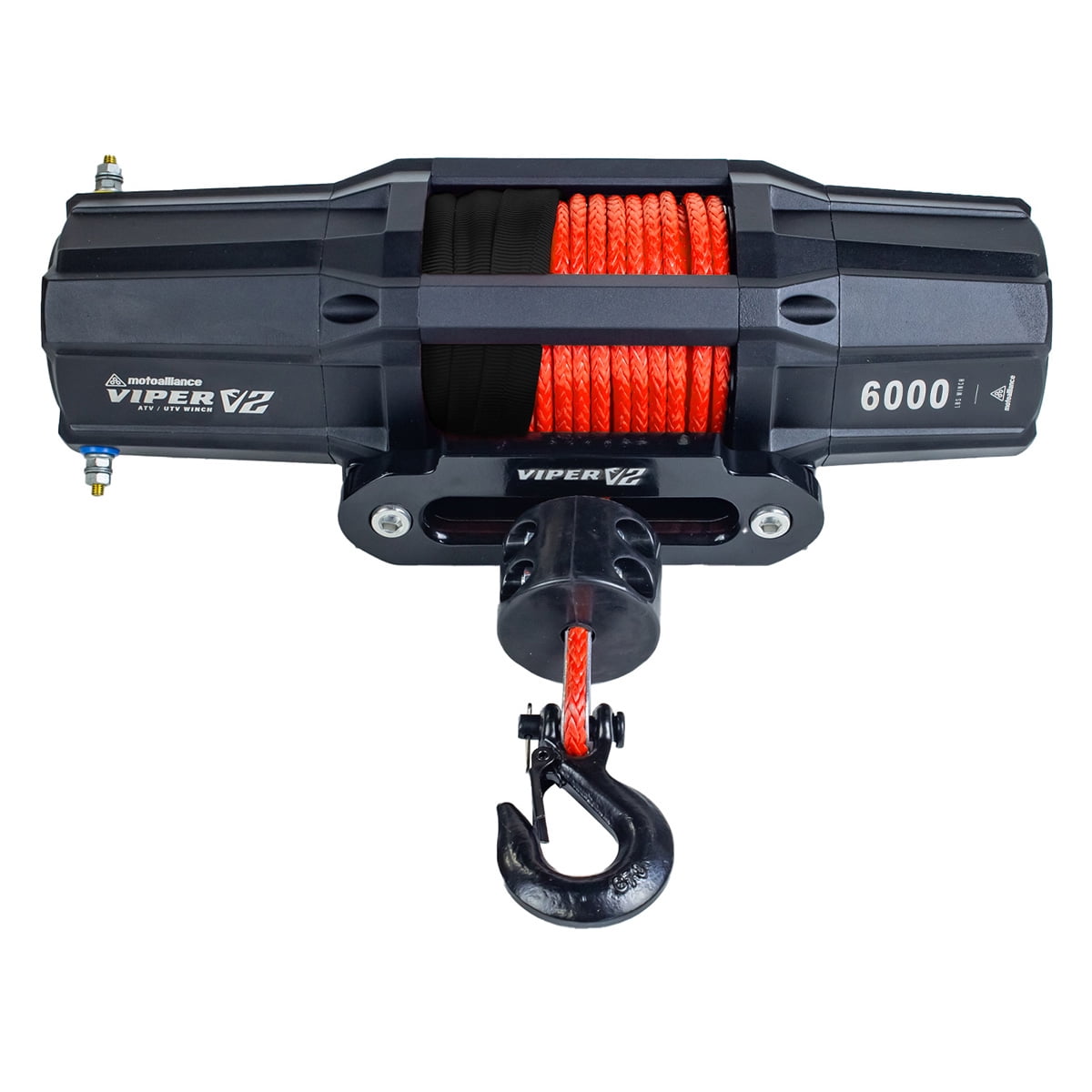 MotoAlliance VIPER V2 ATV/UTV Winch 6000lb - 40 feet ORANGE Rope, Wireless Remote