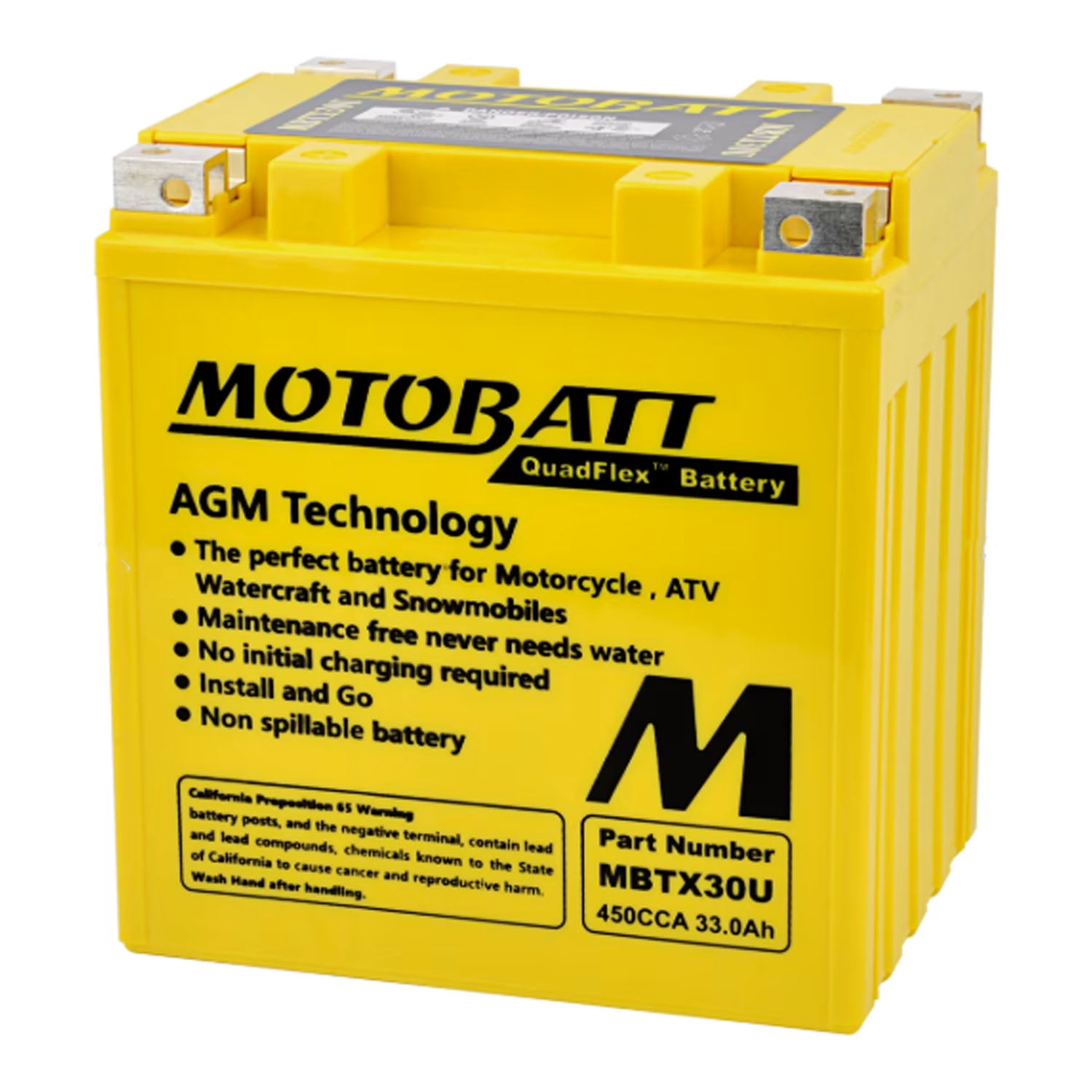 MotoBatt Battery Compatible with BMW R75 R80 R80RT R90 R90S Motorcycles 52515 53030