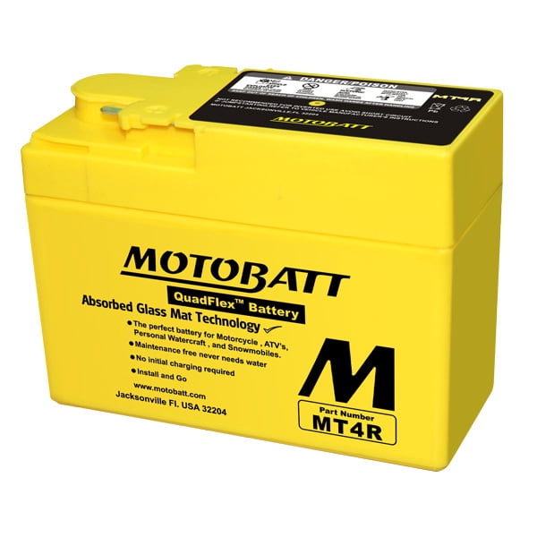 MotoBatt MT4R 12V 2.5Ah Sealed AGM 45 CCA Battery