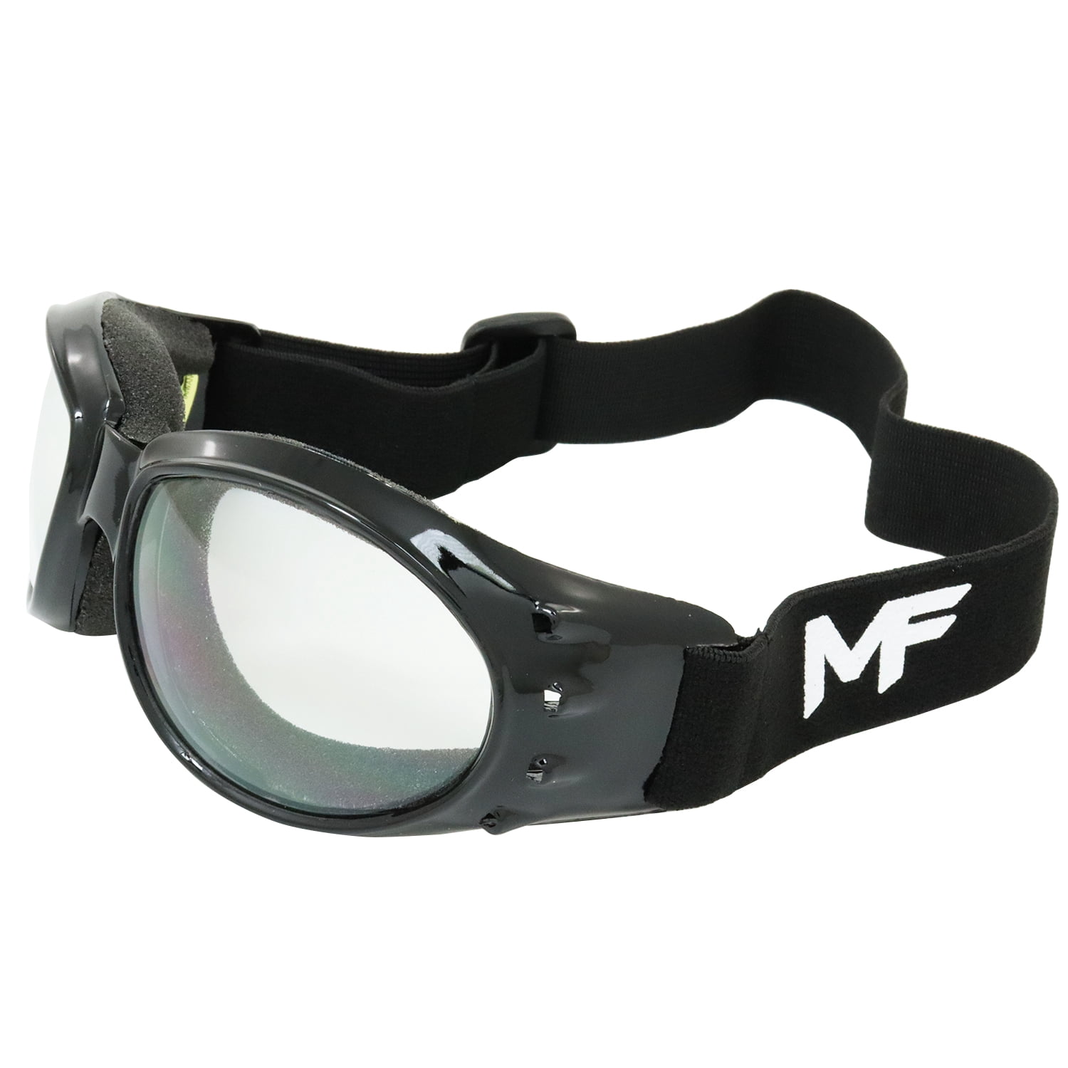 MotoFrames MF Vulcan Padded Motorcycle Goggles Black Frames Clear ...