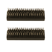MotoGroup Black Hand-Held Stainless Steel Wire Brushes Will Not Rust Ready to BBQ & Cookout 2 Pack