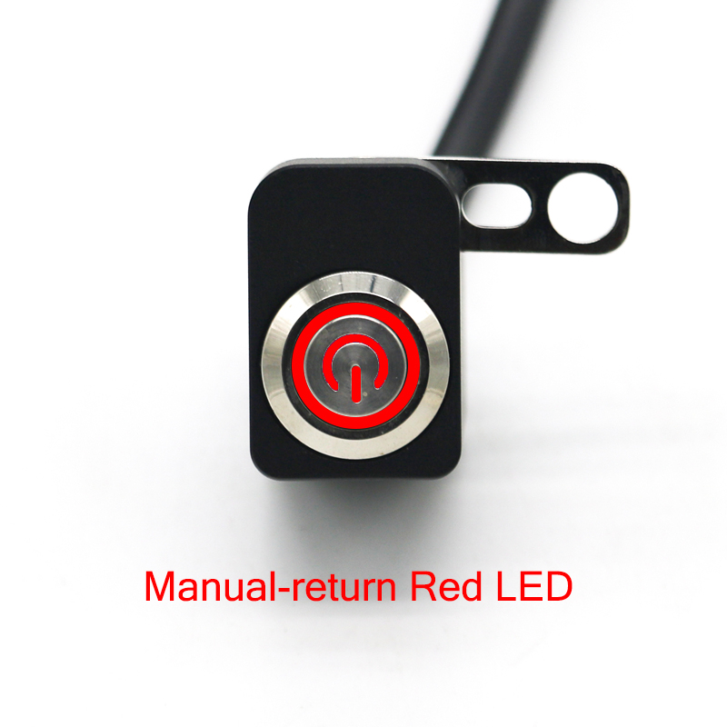 Kill Switch Anti Theft Car FSFY Motorcycle Switch ON-Off Headlight Fog Light Horn Turn Signal Handlebar Adjustable Mount Waterproof Switches Button DC12V Blue-B Motorcycle Fog Lights