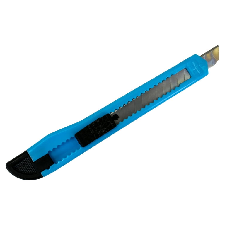 MotoProducts Sky Blue Small Retractable Utility Knife Wholesale 5