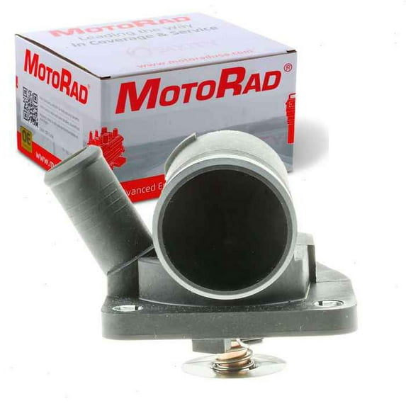 MotoRad Coolant Thermostat Housing Assembly compatible with Jaguar S-Type 4.2L V8 2003-2008