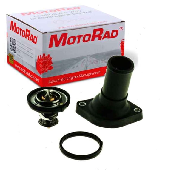 MotoRad Engine Coolant Thermostat compatible with Jeep Compass 2007-2017 - Temperature 170F Includes outlet, thermostat and seal