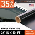 thumbnail image 1 of MotoShield Pro Nano Carbon Window Tint - 36" in x 50' ft Roll + Lifetime Warranty, 1 of 11