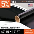 thumbnail image 1 of MotoShield Pro Carbon Window Tint - 40" in x 10' ft Roll + Lifetime Warranty, 1 of 11