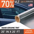 thumbnail image 1 of MotoShield Pro Nano Ceramic Window Tint - 20" in x 20' ft Roll + Lifetime Warranty, 1 of 11