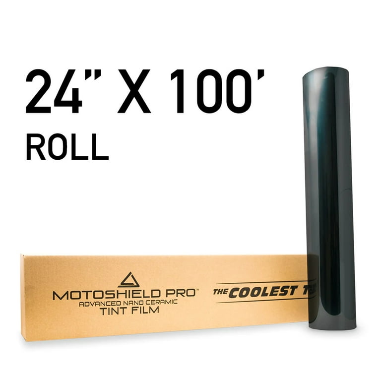 MotoShield Pro Nano Ceramic Window Tint - 20 in x 25' ft Roll + Lifetime  Warranty – MotoShield Pro