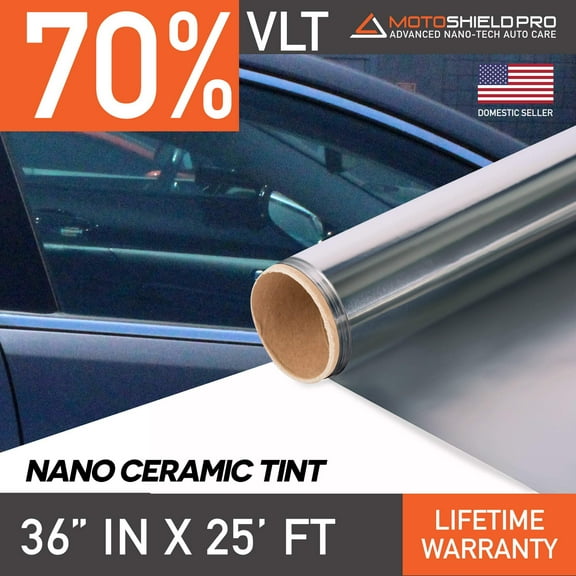 MotoShield Pro Nano Ceramic Window Tint - 36" in x 25' ft Roll + Lifetime Warranty