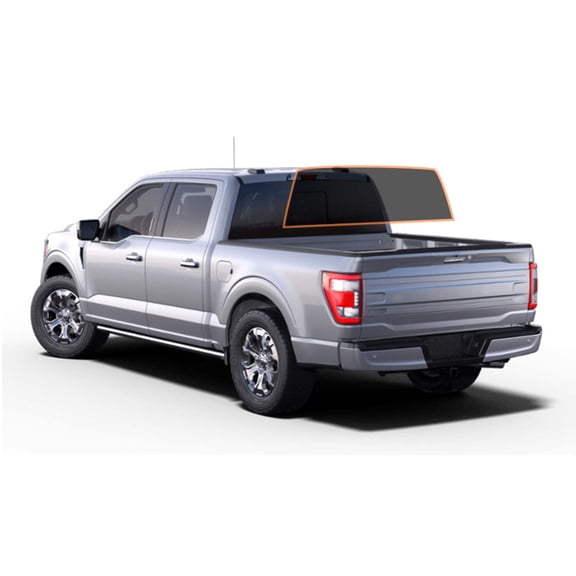 MotoShield Pro Premium Professional 2mil Ceramic Window Tint Film for 2015-2021 Ford F150 4 Door Crew Cab (Solid Rear Windshield 25%) + Lifetime Warranty