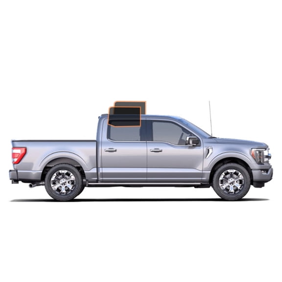 MotoShield Pro Premium Professional 2mil Ceramic Window Tint Film for 2015-2021 Ford F150 Extended Cab  (Rear Driver/ Passenger 25%) + Lifetime Warranty