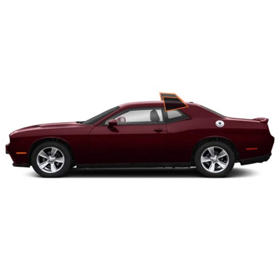 MotoShield Pro Premium Professional 2mil Ceramic Window Tint Film for 2008-2021 Dodge Challenger  (Rear Driver/ Passenger 25%) + Lifetime Warranty