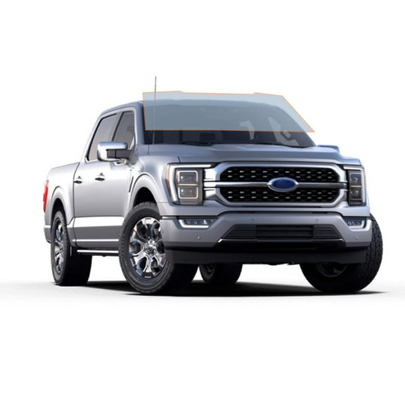 MotoShield Pro Premium Professional 2mil Ceramic Window Tint Film for 2015-2021 Ford F150 Extended Cab (Front Windshield 75%) + Lifetime Warranty
