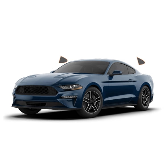 MotoShield Pro Premium Professional 2mil Ceramic Window Tint Film for 2015-2021 Ford Mustang (Rear Driver/ Passenger 25%) + Lifetime Warranty