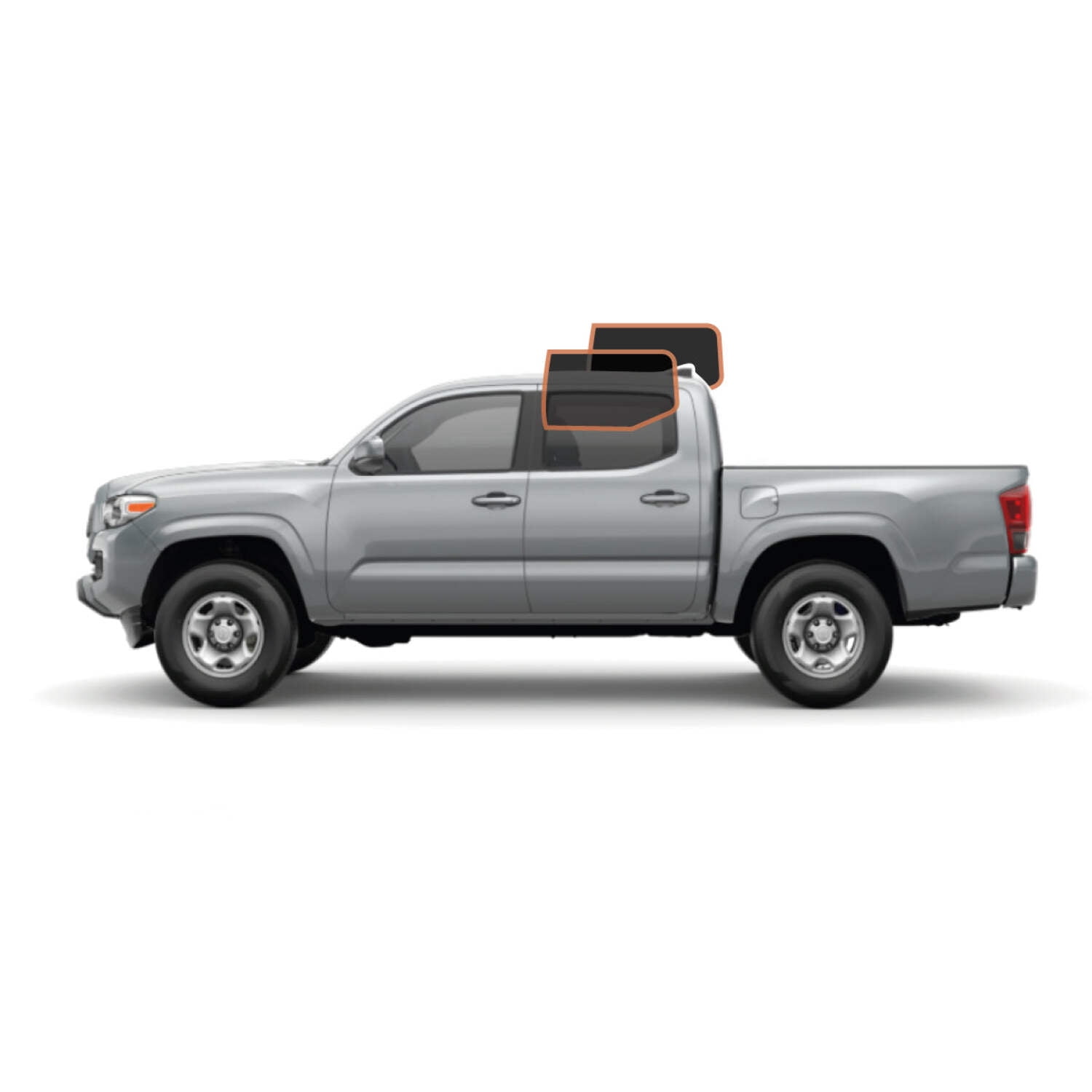 Dual Cab Rear Window Protector MotoShield Pro Premium Professional 2mil Precut Ceramic Window Tint ...