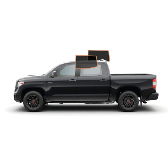 MotoShield Pro Premium Professional 2mil Precut Ceramic Window Tint Film for 2007-2021 Toyota Tundra Crewmax — (Rear Driver/ Passenger 15%) + Lifetime Warranty