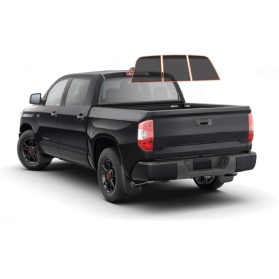 MotoShield Pro Premium Professional 2mil Precut Ceramic Window Tint Film for 2007-2021 Toyota Tundra Crewmax (Solid Rear Windshield 5%) + Lifetime Warranty