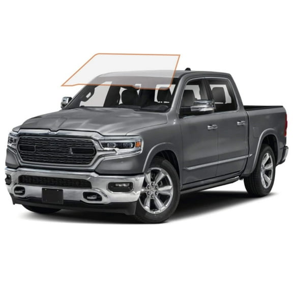MotoShield Pro Premium Professional 2mil Precut Ceramic Window Tint Film for 2009-2018 Dodge Ram 1500 Crew Cab  (Front Windshield 50%) + Lifetime Warranty