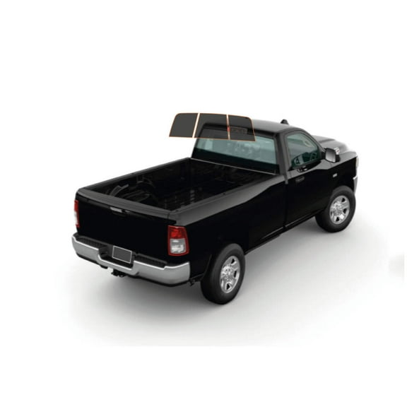 MotoShield Pro Premium Professional 2mil Precut Ceramic Window Tint Film for 2010-2021 Dodge Ram 3500 Standard Cab (3pc Rear Windshield 5%) + Lifetime Warranty
