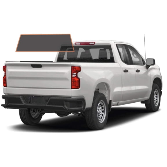 MotoShield Pro Premium Professional 2mil Precut Ceramic Window Tint Film for 2014-2018 Chevrolet Silverado 1500 Double Cab  (Rear Windshield 15%) + Lifetime Warranty