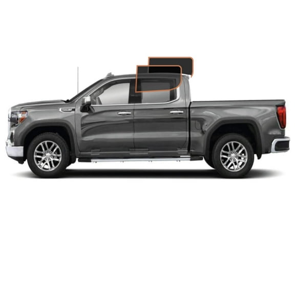 MotoShield Pro Premium Professional 2mil Precut Ceramic Window Tint Film for 2014-2019 Chevrolet Silverado 2500 Crew Cab (Rear Driver/ Passenger 15%) + Lifetime Warranty