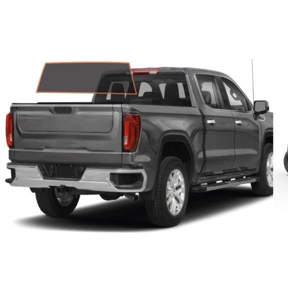 MotoShield Pro Premium Professional 2mil Precut Ceramic Window Tint Film for 2014-2019 Chevrolet Silverado 2500 Crew Cab  (Rear Windshield 15%) + Lifetime Warranty