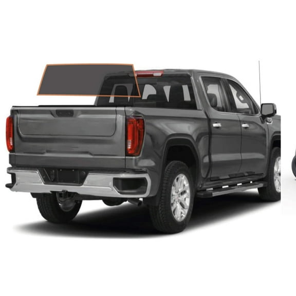 MotoShield Pro Premium Professional 2mil Precut Ceramic Window Tint Film for 2014-2019 Chevrolet Silverado 2500 Crew Cab (Rear Windshield 5%) + Lifetime Warranty