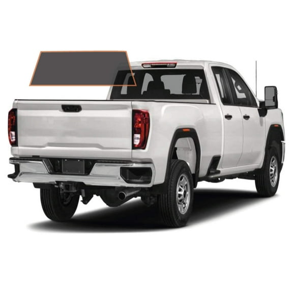 MotoShield Pro Premium Professional 2mil Precut Ceramic Window Tint Film for 2015-2019 GMC Sierra 2500 Double Cab  (Rear Windshield 25%) + Lifetime Warranty