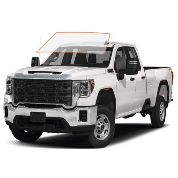 MotoShield Pro Premium Professional 2mil Precut Ceramic Window Tint Film for 2020-2021 GMC Sierra 2500 Double Cab  (Front Windshield 50%) + Lifetime Warranty