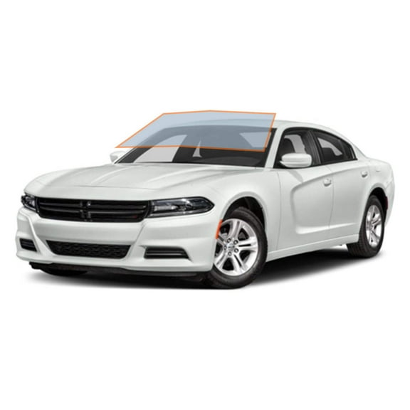 MotoShield Pro Premium Professional 2mil Precut Ceramic Window Tint Film for 2015-2020 Dodge Charger (Front Windshield 50%) + Lifetime Warranty