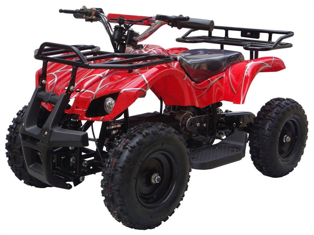 MotoTec 24V Kids Battery Powered ATV Four Wheeler V4 Red Walmart