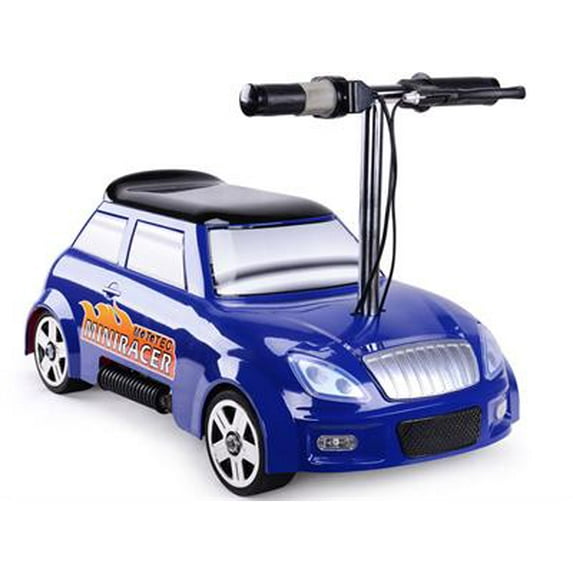 MotoTec 24V Mini Racer V2 Battery-Powered Ride-On, Blue