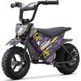 thumbnail image 1 of MotoTec 24v 250w (HP120E) Electric Powered Mini Bike Purple, 1 of 6