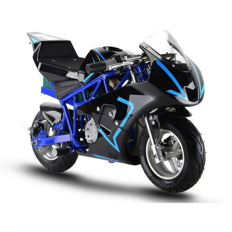 MotoTec 36v 500w Electric Pocket Bike GP Blue Walmart