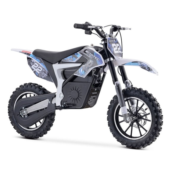 MotoTec 36v 790w Demon Electric Dirt Bike Lithium Blue