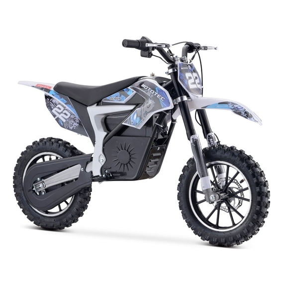 MotoTec 36v 790w Demon Electric Dirt Bike Lithium Blue