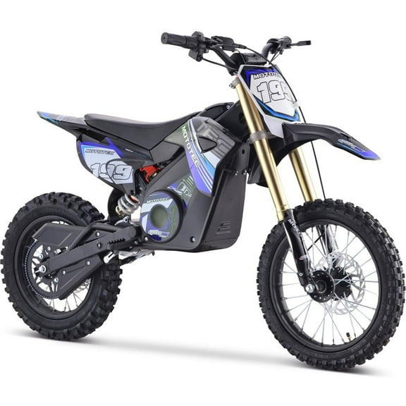 MotoTec 48v Pro Electric Dirt Bike 1800w Lithium Blue