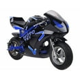 thumbnail image 1 of MotoTec 49cc 2-Stroke Gas Powered Pocket Bike Mini Motorcycle GT Blue, 1 of 4